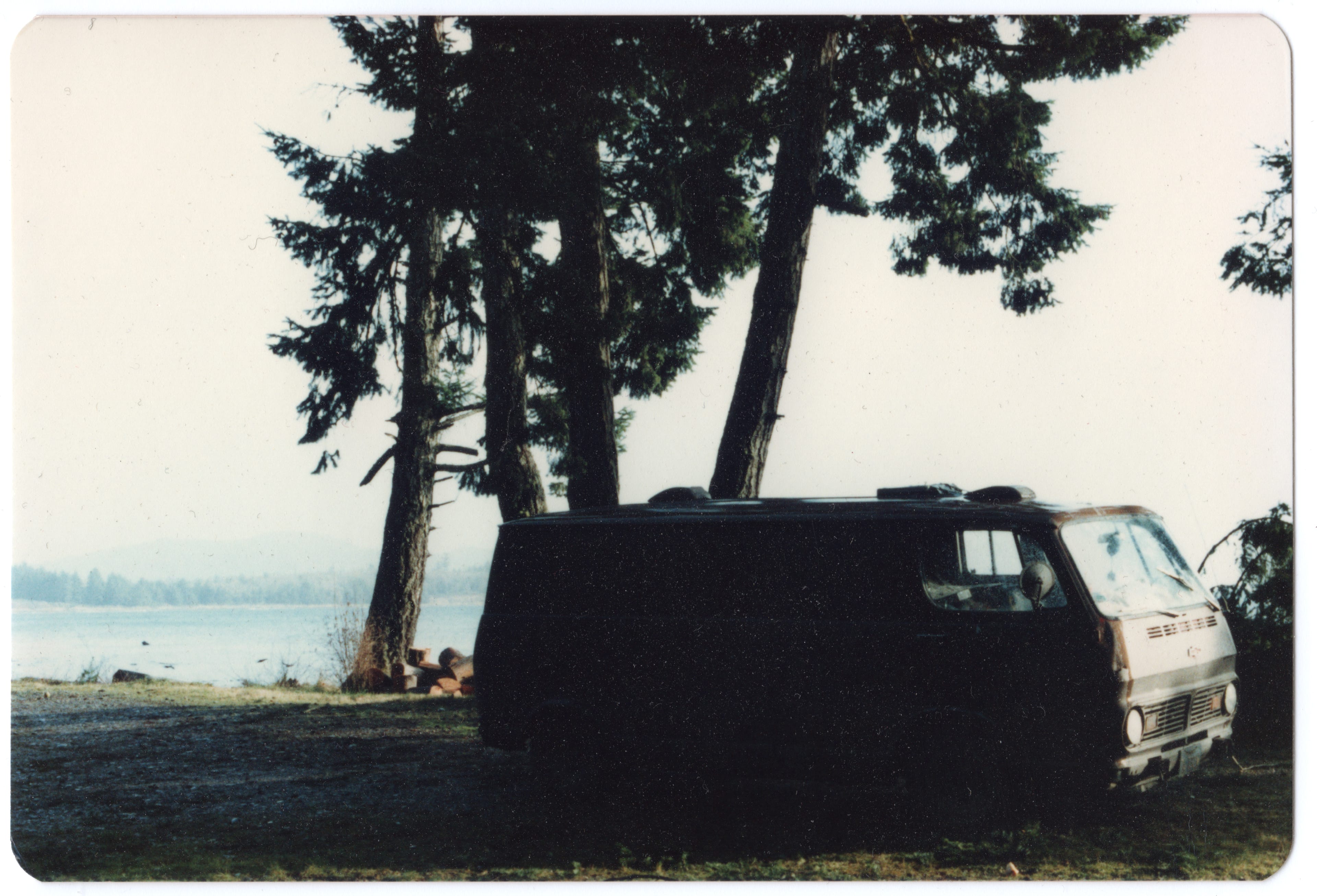 Old Howard parked outside of Cheryle Milne place on Vancouver Iland.